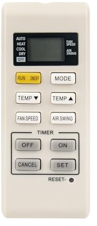 A75C3755 A75C4165 Telecomando Condizionatore Compatibile con Panasonic AC | A/C CS-UE9PKE CU-UE9PKE CS-UE12PKE CU-UE12PKE CS-RE9PKE CU-RE9PKE CS-RE9PKE-3 CS-RE12PKE CU-RE12PKE