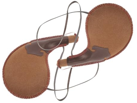 TOPPERFUN Pu Leder Wasserbeutel Bota Tasche 2 Stück Traditionell Großer Trinkbeutel Leicht für Outdoor Camping Wandern Zufällige Farbe