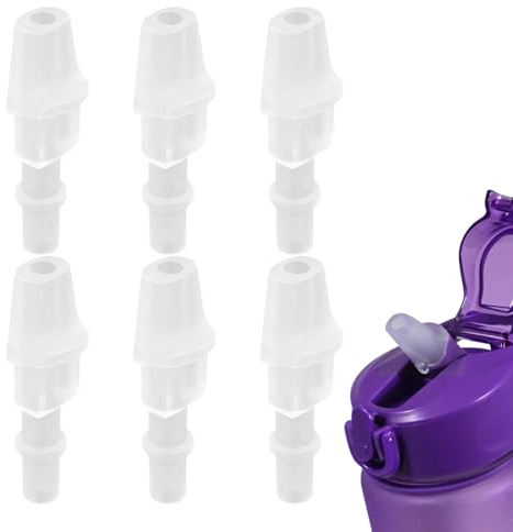 MIRKUZI Isolierte Wasserflaschen 6er-Pack, Ersatz-Wasserflaschenmundstück, Silikon-Beißventil
