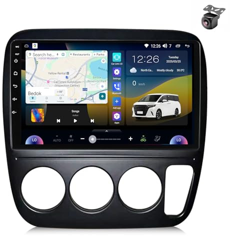 Android 14 Autoradio für Honda CRV CR-V 1995 1996 1997 1998 1999 2000 2001 GPS Navigation 9 Zoll Kapazitiver Touchscreen Auto Stereo Mit Car Radio RDS FM Carplay Android Auto (M200S 8core 2+32G)