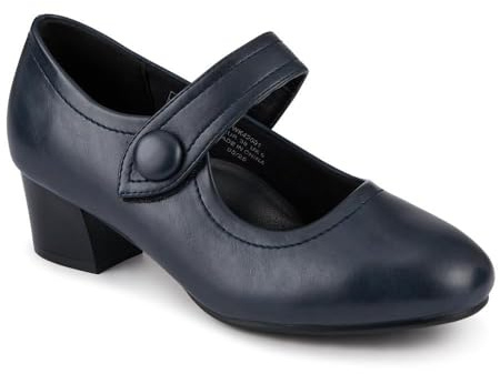 Pavers Womens Wide Fit Touch-Fasten Heeled Mary Janes | All Year Round | Mary-Jane Shoe | Pull On