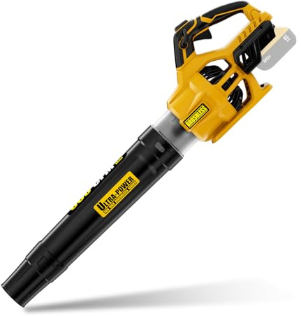 Paxwrenx Cordless Leaf Blower Compatible with DeWalt 20V Max Battery, 600 CFM 125 MPH Brushless Electric Blower with Speed Lock, Handheld Tool for Lawn Care, Snow & Leaves (Battery Not Included)