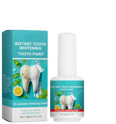 Peinture De Blanchiment De Dent Instantanée,Peinture Dentaire,Blanchir Les Facilement,Élimination Des Taches Des Dents,15ML