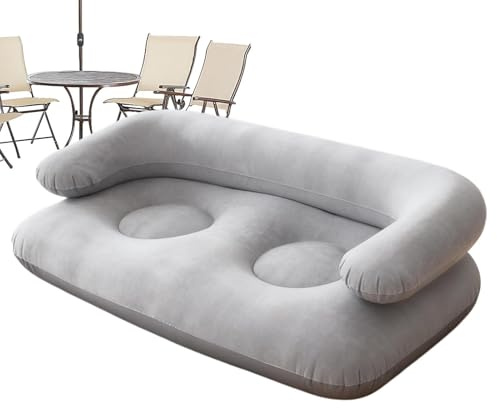 Aufblasbare Couch Tragbarer, Wasserdichter 2-Personen Sessel Mit Armlehnen