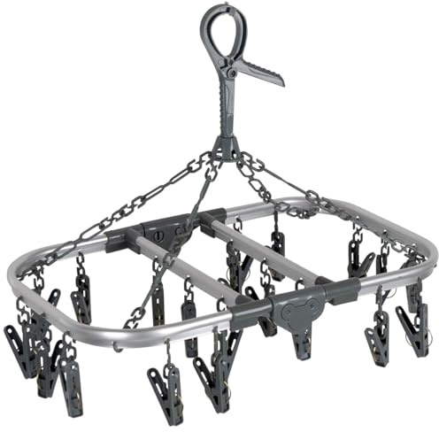 Bo-Camp Mini Wäschespinne Wäscheständer Wäsche Leine Trockner Kompakt Camping