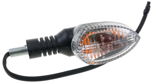 Blinker vorn links/hinten rechts kompatibel mit Piaggio MP3 400 IE LT 08-10 | kompatibel mit Piaggio MP3 500 LT Sport - Business 11-12, MP3 300 IE LT Sport, MP3 250 LT; Klarglas, Lichtfarbe Orange, 12 V