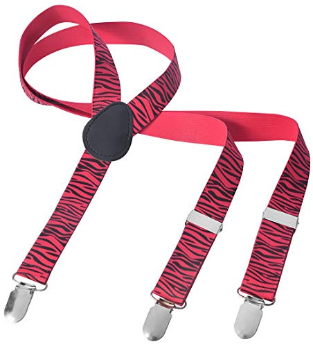 Miobo Long Hosenträger für Kinder, Y Form, 3 Clips, elastisch, schmal