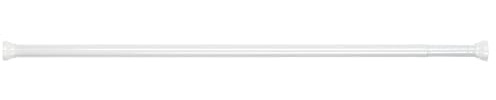 Spirella, Barre de Douche Droite Spirille 1009913 Malta en Aluminium Laqué Blanc, Ajustable de 125 à 220 cm, Dimensions 127x3x3 cm, Idéale pour Salle de Bain, Taille 125-220 cm, Couleur Blanc