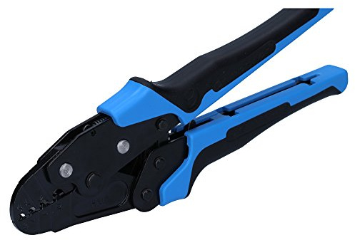 Cembre HN1 Hand Crimpzange für unisolierte Kabelschuhe 0,25-10mm² | Mechanische Dornpressung der Serien A, Q, S - Kupfer-Verbinder Handwerkzeug in Industriequalität mit Notentriegelung