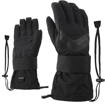 Ziener Erwachsene MILAN AS glove SB Snowboard-Handschuhe, black hb, 9 (L)