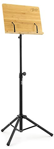 Theodore T-OMS-02 Notenständer – Orchesterpult aus Bambus, mit Stativfuß