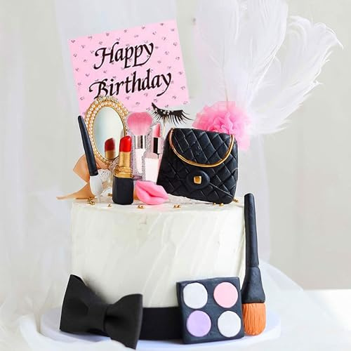JeVenis Make Up Kuchendekorationen Spa Geburtstagstorte Topper Salon Geburtstag Dekoration Salon Party Zubehör Makeup Geburtstag Party Supplies | Make-up-Kuchendekorationen, Spa, Geburtstag, Kuchendekoration, Spa, Party, Salon, Geburtstagsdekoration