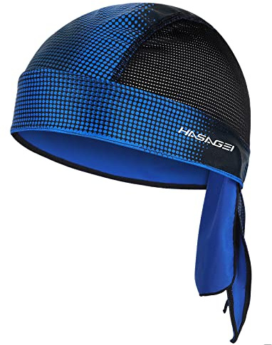HASAGEI Bandana para Hombre y Mujer, pañuelo para la Cabeza, para Motero, Gorra para Bicicleta, Parte Inferior elástica, Transpirable, Absorbe el Sudor, de Secado rápido