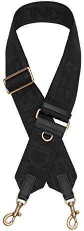 LIEBESKIND Berlin Damen Shoulder Straps long, Polyester, Black Gold, Einheitsgröße (HxBxT 0cm x 140cm x 6cm)