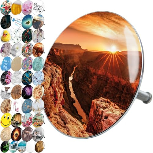 Sanilo Badewannenstöpsel, viele schöne Stöpsel für die Badewanne zur Auswahl, universal mit Motiv (Grand Canyon)