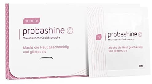 Nupure® Probashine, Pflegende Gesichtsmaske, Mit Jojobaöl und Shea Butter, Kosmetik, Für Weiche und Geschmeidige Haut, Stärkt die Hautbarriere und beugt Entzündungen vor, 4 Packungen á 5 ml
