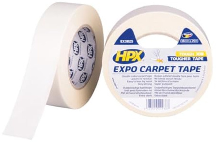 HPX - Expo Carpet Tape - White 38mm x 25m