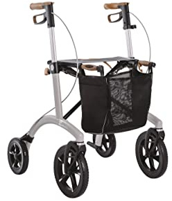 Saljol AR62 Aluminium Leichtgewicht Rollator | Hocker Griffe | Modell 2023 Design | große Vorderräder