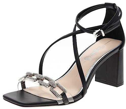 Buffalo Damen Sandale April Glam Offene Schuhe Riemchensandale Schwarz 37 EU