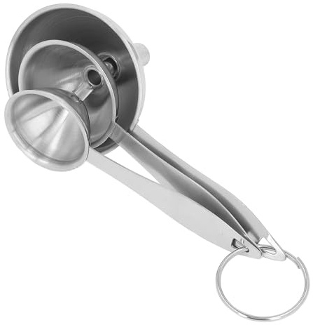 Set di Imbuti da Multiuso da 3 Pezzi, Imbuti in Acciaio Inossidabile Set di Imbuti Piccoli in Acciaio Inossidabile da 3 Pezzi per Fiaschetta da Imbuto per Profumo