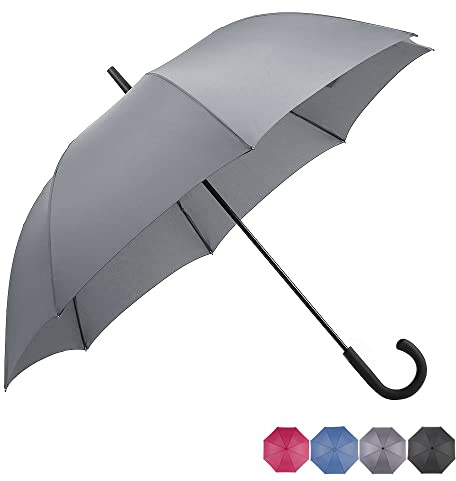 BP SUNNY Parapluie Grand Femme Homme - Ouverture Automatique, Résistant au Vent, Super Hydrofuge, Protection Contre la Mousson et les Typhons - 137cm