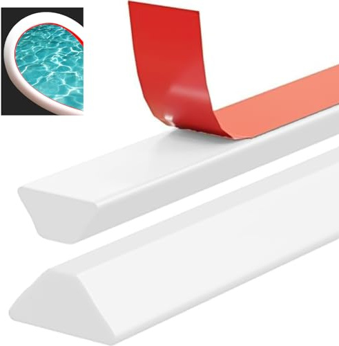 Striscia protettiva per doccia autoadesiva, a forma di T, per pavimento e doccia, in silicone, per porta della doccia senza cornice, per separazione a secco e a umido (bianco)