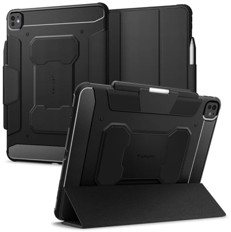 Spigen Rugged Armor Pro Fodral Kompatibel med iPad Pro 13 Tum M5 (2025) / M4 (2024) Case - Svart