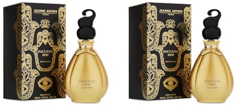 JEANNE ARTHES - Parfum Femme Sultane Oud - Eau de Parfum - Flacon Vaporisateur 100 ml - Fabriqué en France à Grasse (Lot de 2)