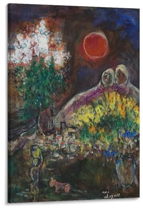 KOOHTAA Marc Chagall Poster sur toile Etude pour Le Baou de Saint-Jeannet 60 x 90 cm