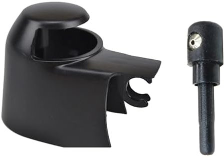 Rufutle Scheibenwaschdüse für VW Polo Passat Touran Tiguan Golf Caddy, für Skoda Roomster Yeti Fabia, Heckscheibenwischerarmabdeckung und Düse