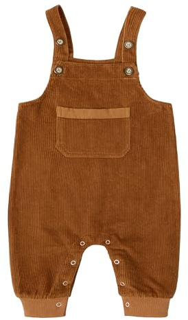 Volunboy Bambino Dinosauro Salopette, Unisex Senza Maniche Regolabili Pantaloni Velluto a Coste