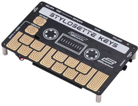 Stylophone Stylosette - Touch Keyboard x Cassette - The Mini Synth Musical Instrument | Electronic Synthesizer Keyboard | Cassette Stylophone Instrument Synth