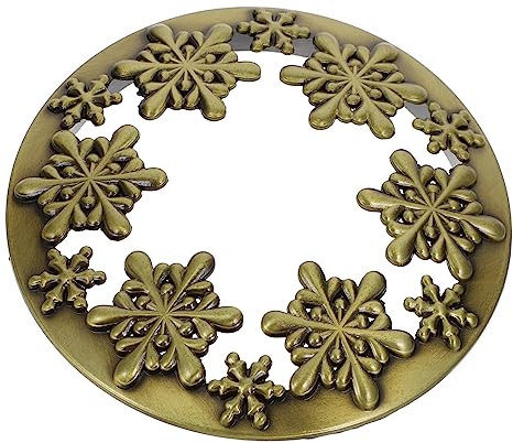 TOPPERFUN Kerzenbecherdeckel Aus Zinklegierung Weihnachtslaternen-entwurf – Wärmespeicherung Einzigartiger Deckel Für Vorratsglas Für Duftkerzen