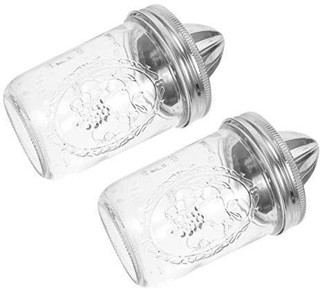 Cabilock 2pcs Manual Citrus Juicer Press Hand Squeezer for Lemon Kiwi Home Bar Kitchen