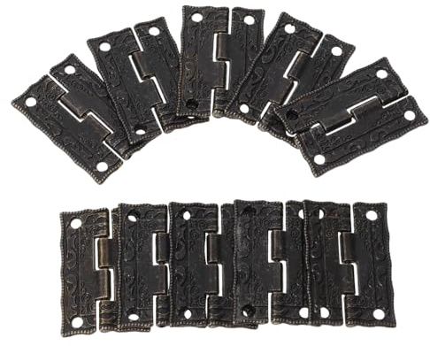 HONITANO 10pièces Charnières Style Ancien Pour Boîtes Charnières Décoratives Vintage De Quincaillerie Pour Meubles Et Projets De Bricolage