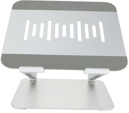 NOLITOY Aluminum Alloy Portable Laptop Stand Cooling Rack with Silicone Nonslip Pads Ergonomic Height Holder Compatible with Laptops for Desk Use