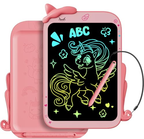 Electight 10 inch LCD Writing Tablet, Toy Doodle Board Drawing Pad, Erasable & Lock Function, Portable Educational Learning Gifts for Girls Boys Toddlers