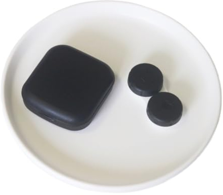 TroHollis Contact Lens Cases,Contact Lenses Case Box 10pcs Contact Lenes Case Portable Mini Lenses Box with Mirror Solution Bottle(Black)