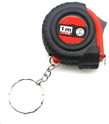 JINGYAN Metri a nastro Mini Electric Tape Measure Keychain Universal Pull Ruler Metric Retractable Meter Inch Tailor Tool(Rouge)