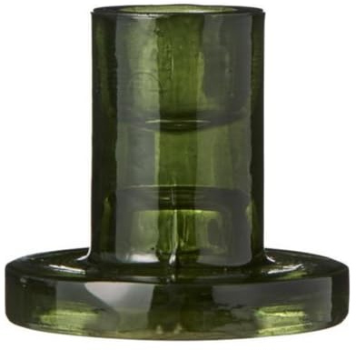 Ib Laursen - Kerzenhalter - Glas - Farbe: grün - (ØxH) 6,5 x 6 cm
