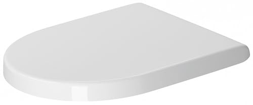 Duravit WC Sitz Starck 3 ohne SoftClose Scharniere edelstahl, weiss, 0063810000