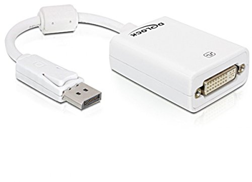 DeLOCK 61765 - Adaptador DisplayPort/DVI-I (0.125 Metros), Blanco