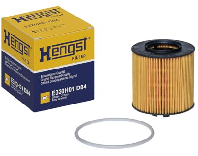 HENGST - Ölfilter E320H01 D84 - Öl-Filtereinsatz für KFZ | Hochwertiger Motorölfilter für KFZ mit Otto- oder Dieselmotor - Robuster Ölfilter mit hoher Schmutzaufnahmefähigkeit