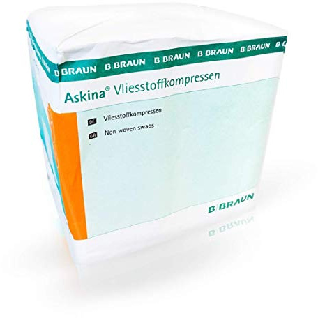 ASKINA Vliesstoffkompr.10x10 cm unsteril 4fach