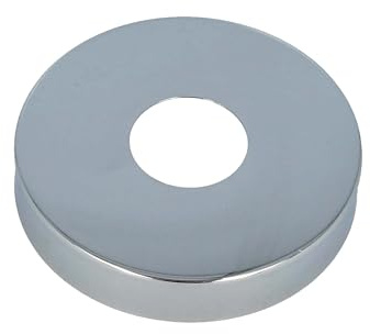 tecuro Hahnrosette 1/2 Zoll Messing verchromt Ø 22 x80 mm x 10 mm langlebig edles Design