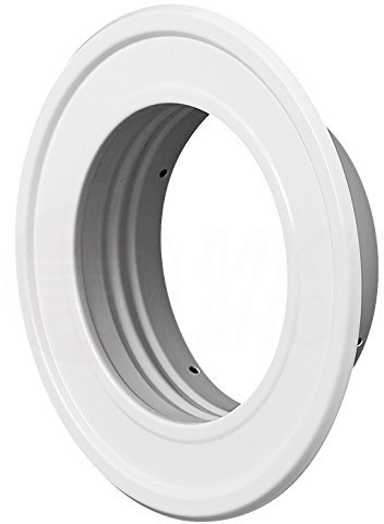MKK Wandrosette weiß pulverbeschichtet Ø 130 mm Thermoflex (MKKRM130) ALU Flexroh...