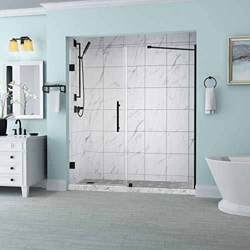 Aston SDR965EZ-ORB-5422-10 Belmore Frameless Hinged Alcove Shower Door with StarCast Clear Glass, 53.25 to 54.25 x 72, Oil Rubbed Bronze