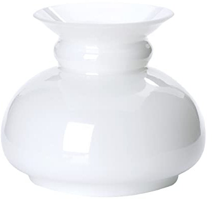 Lampada a cherosene Vesta in molte misure Paralume in vetro Petro lampada a petrolio in vetro cherosene opalino bianco (diametro inferiore: 120mm)