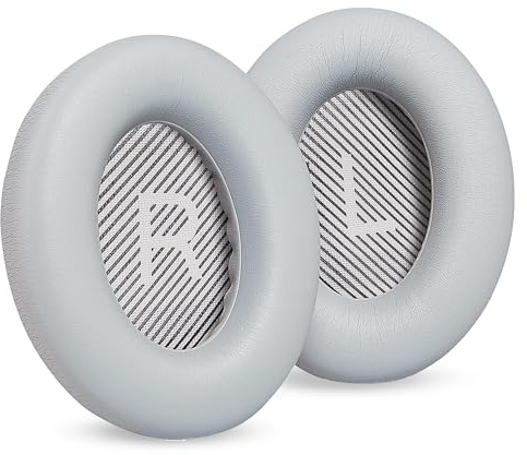 AHG nc 700 replacement earpads cushions compatible with Bose nc700 headphones/Bose 700 noise cancelling Headphones (Grey). Premium PU Leather | Extra Thickness | FlexiSoft High-Density Memory Foam