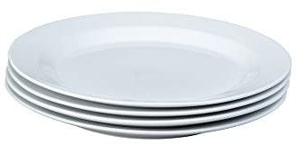Denby James Martin Everyday Set of 4 Salad Plates, White, 22.5 centimeters